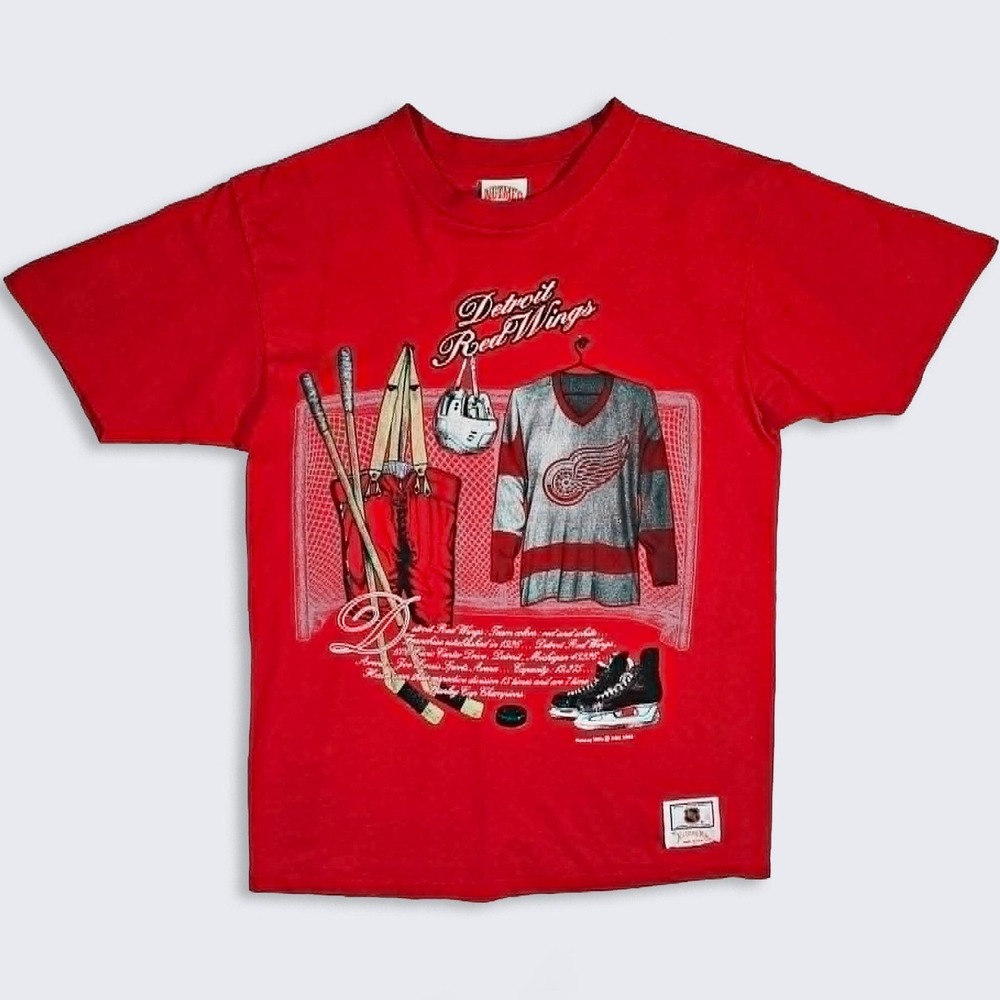 Detroit Red Wings Vintage 90s Nutmeg Mills Locker Room T-Shirt